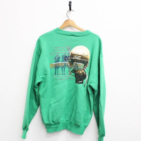 Vintage University of Notre Dame Fighting Irish Sweatshirt Medium - Picture 1 of 5